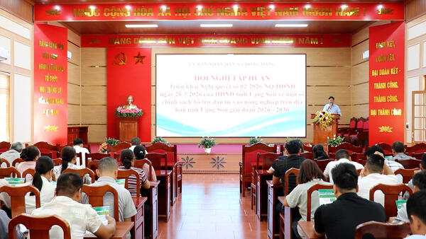 HỘI NGHỊ TẬP HUẤN TRIỂN KHAI NGHỊ QUYẾT SỐ 02/2026- HĐND TỈNH LẠNG SƠN