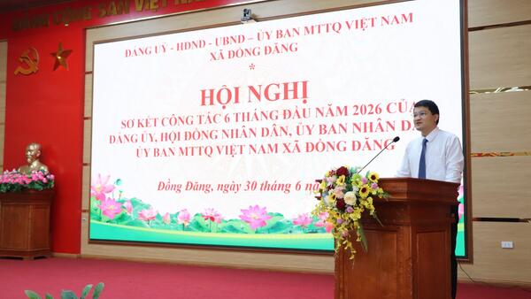 Xã Đồng Đăng sơ kết công tác 6 tháng đầu năm 2026