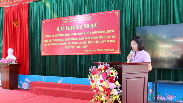 ĐỒNG ĐĂNG PHÁT ĐỘNG TUẦN LỄ HƯỞNG ỨNG HỌC TẬP SUỐT ĐỜI NĂM 2026