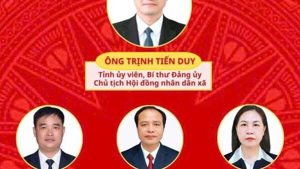 Danh sách lãnh đạo HĐND - UBND xã Đồng Đăng khoá II, nhiệm kỳ 2026 -2031